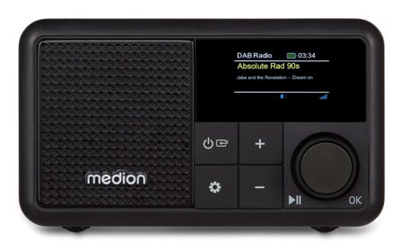 MEDION LIFES66822 Tragbares DAB+ Radio schwarz