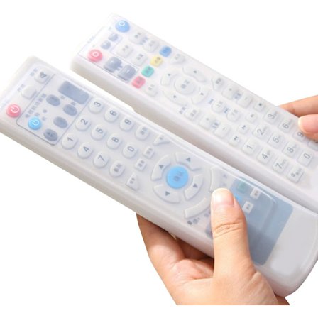 Fjernkontrolldeksel for TV, silikonbeskyttelse for fjernkontroll, silikondeksel for fjernkontroll, fjernkontrolldeksel, 18,5x5cm+21cm*5cm 