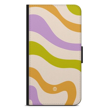 Bjornberry Plånboksfodral Sony Xperia Z3+ - Grön/orange 70-tal