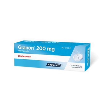 Granon 200 mg brusetabletter 20 stk