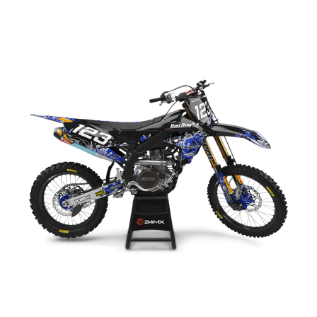 Kompletny Zestaw Naklejek ENJOY Badboy z Okleiną na Tablicę pod Numer - Yamaha YZ 125X 2020-2025