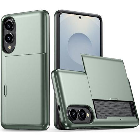 Samsung Galaxy S25 Edge Case with Card holder - Green