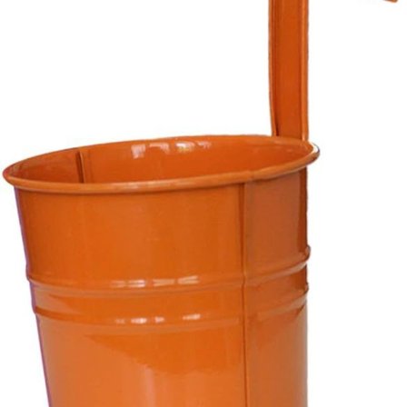 Hengende blomsterpotte i farget metall - KLB