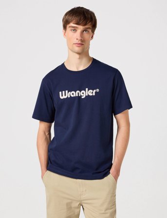 Wrangler Logo Tee - Navy - XXL