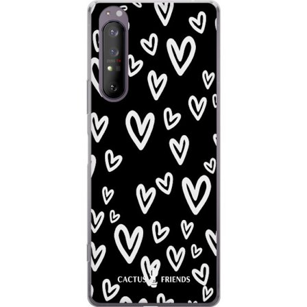 Yhteensopiva Puhelinkuori Sony Sony Xperia 1 II Cactus and Friends - Handdrawn Love Chaos