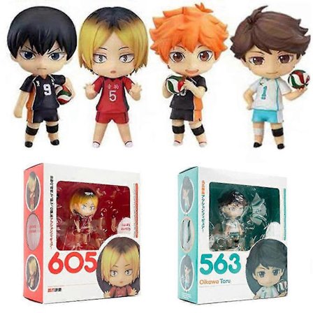 Haikyuu!! Hinata Syouyou 461 Kageyama Tobio 489 Oikawa Tooru 563 Kozume Kenma 605 PVC Toimintahahmo Keräilymalli Lelu (FMY)