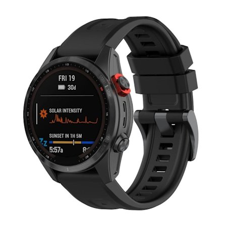 22mm pikalukitus silikoniranneke Garmin Fenix 5X -laitteelle
