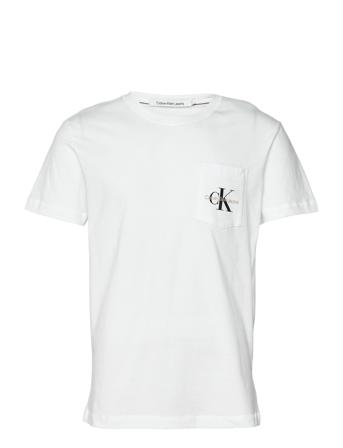 Monogram Logo Pocket Tee White Calvin Klein Jeans