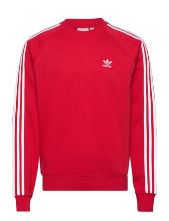 Adicolor Classics 3-Stripes Crew Sweat-shirt Genser Rød Adidas Originals*Betinget Tilbud