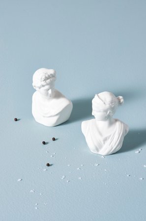 Jotex - Salt- Og Pepperbøsser White mdf / metall - VITA - Kjøp Kjøkkentilbehør hos Jotex