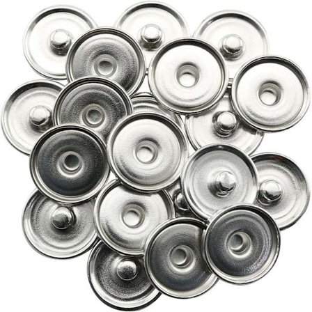 Fållad rund tryckknapp Rund tryckknapp Tryckknapp Basbrickor