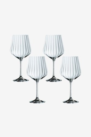 Nachtmann - Gin & Tonic-glas med sugerør Tastes Good 64 cl, sæt i 5 dele - Transparent - Drinksglas & shotglas - Fra Homeroom