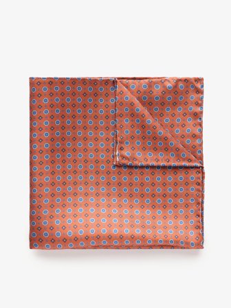 John Henric Men's Terrakotta Krawattenschal Geometrisch Size Onesize