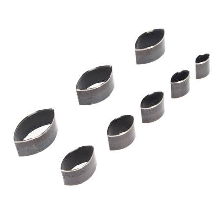 8 stk. læderhulsæt hul højkarbonstål skæredyse til gør-det-selv håndværkstaske bælte pungfremstilling