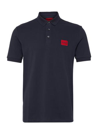 Dereso222 Polos Short-sleeved Blå HUGO