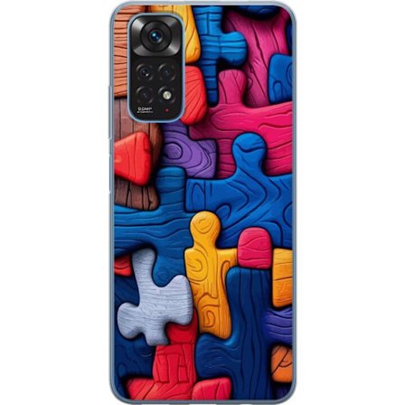 Yhteensopiva Puhelinkuori Xiaomi Xiaomi Redmi Note 11 Leikkisä kuvitus Stitchin kanssa vaaleanpunaisissa omenoissa pehmeässä pastellidesignissa, jo