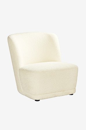 Jotex - Teddy Sessel /Eliseouter:/ /champagne color leather /inside:/ /offwhite color velvet/ - RICHMOND - Kaufe Sessel bei Jotex