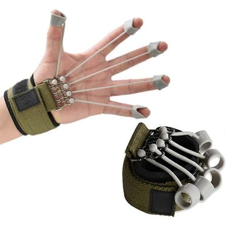 Gripförstärkare Finger Extender Fingertränare Fingerövning Motståndsband Fitness Fingerstyrka Gripförstärkare Handträning