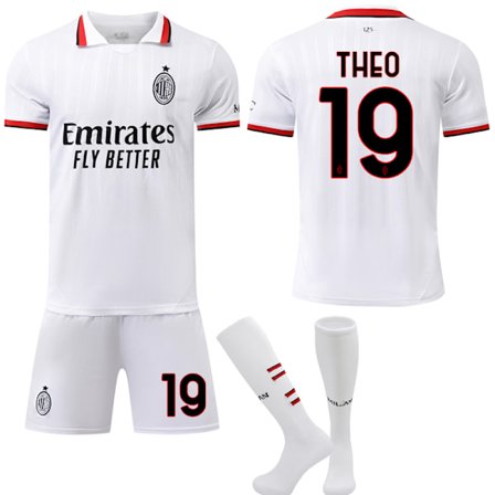 Theo Hernandez AC Milan Fotballdrakt Barn 2024-2025 Størrelse 19