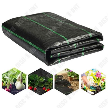 TD Maille Mulch PE 4x20M 100g per neliömetri Mustat rikkaruohomattoja Rikkaruohojen torjunta Rikkaruohotorjuntaverkko Puutarhan rikkaruohontorjunta R