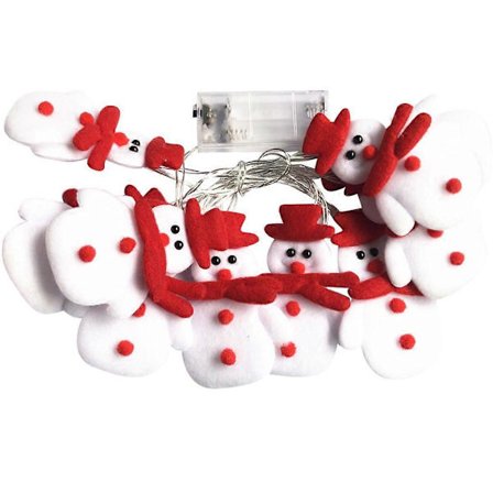 LED Jule Snemand Lyskæde Juletræ Ferie Fest Dekoration Lanterne @35