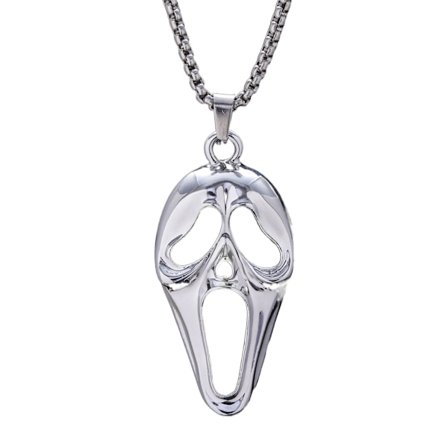 Hodeskalle Maske Halskjede Stilig Hals Smykke Skrikende Hodeskalle Anheng Halskjeder