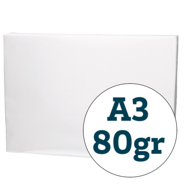 KOPIPAPIR UTEN HUL A3 80G
