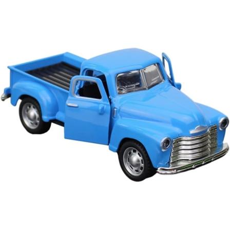 1 stk Pick Up Truck, blå- 1/32 skala Diecast-modell Lekebil Vintagebilmodell Retro Vintagebilmodell Lekebilmodell Legering