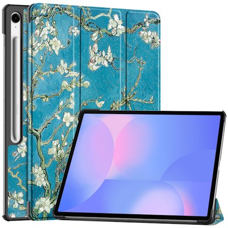 Samsung Galaxy Tab S10 FE Plus Fodral Tri-fold Körsbärsblommor