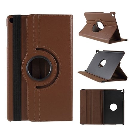 Samsung Galaxy Tab A 10.1 (2019) litchi lædercover - brun