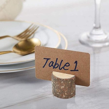 10 st träbas bröllop bord namn nummerhållare fest dekoration kort hållare bild memo fotoklämma