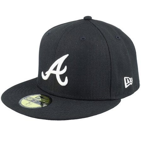 New Era - MLB Noir fitted Casquette - Atlanta Braves MLB Basic 59FIFTY Black Fitted @ Hatstore