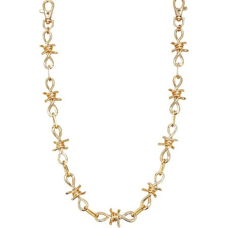 Pengepungskæde til Mænd Kvinder Dreng Pige, Biker Motorcykel Bukser Jean Punk Lang Nøglekæde Sort Guld Sølv Hip Hop Torne Kæder Rock Kæder til Kvinder