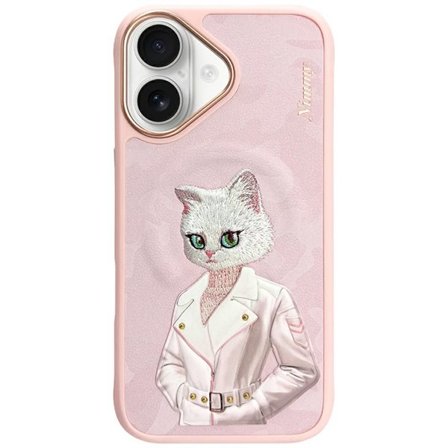 Nimmy Magnetic fashion cute pet MagSafe-etui til iPhone 16 - pink