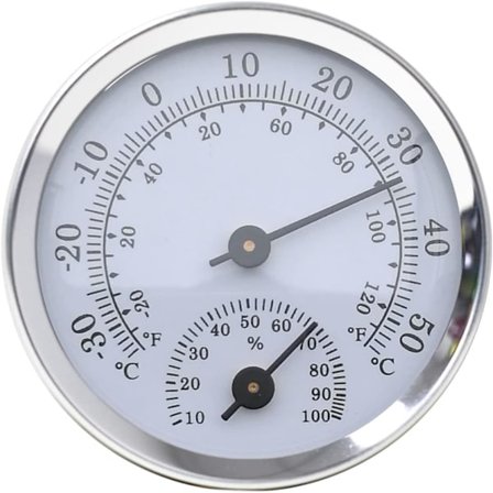 Hygrometer Analog Termometer for Innendørs og Utendørs, Digitalt Termometer Hygrometer