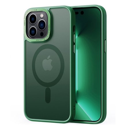 Magnetic MagSafe Skal iPhone 15 Pro Matt Grön