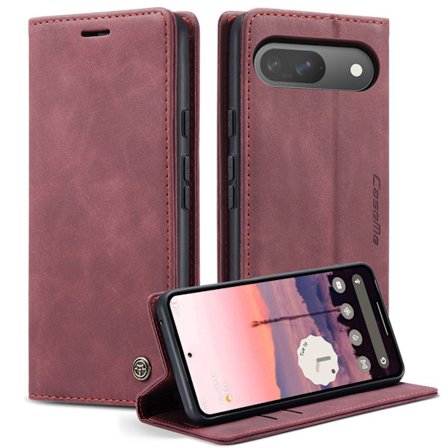 CASEME Google Pixel 10/10 Pro / 9/9 Pro Fodral Flip Retro Läder