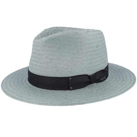Bailey - Grå fedora Hatt - Spencer Ash Straw Hat @ Hatstore