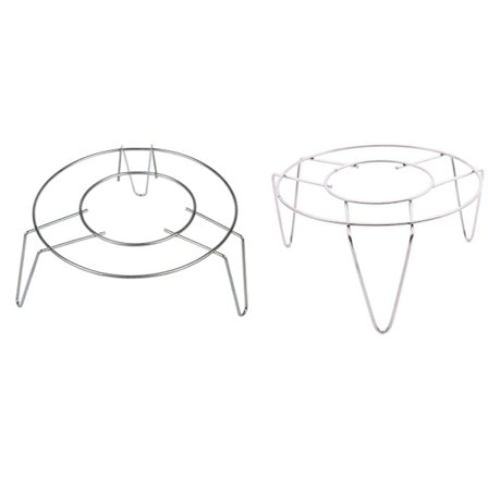 2 stk. Husholdningsdampkurv i rustfrit stål, A & B