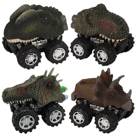 Barnleksak Dinosaurie Bilmodell Mini Leksaksbil Baksidan Av Bilen Leksakspresent [D]