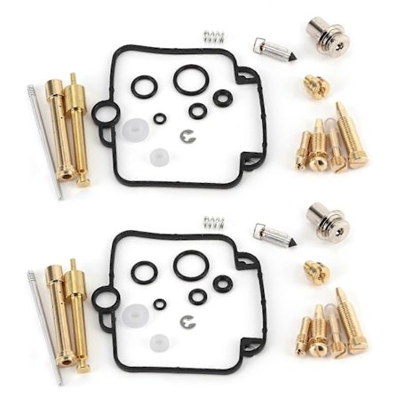 2 Sett Forgasser Reparasjonssett med Tetningskomponenter Passer Suzuki GS500E