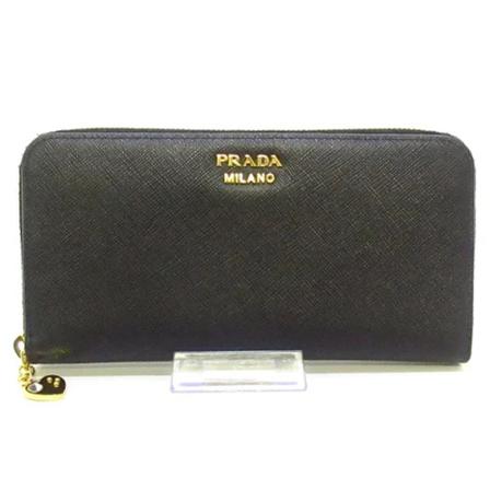 Prada Vintage Pre-ownedLæderPunge Sort, Dame Vintage Accessories, Størrelse: ONE Size