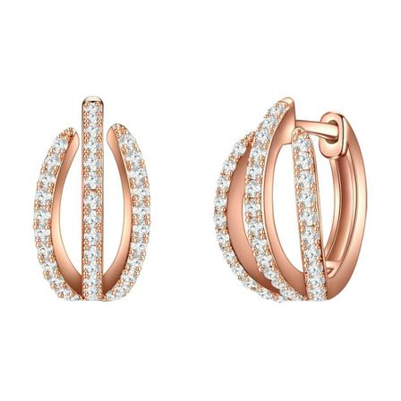 Trilani earrings Gul, Dame Øreringe, Størrelse: ONE Size