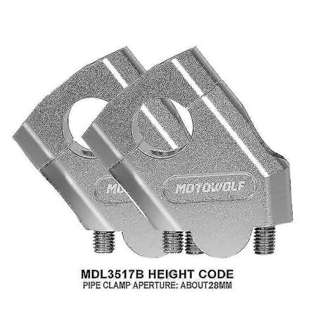 Ny motorsykkel 22mm 28mm Styreforhøyer Styre Klemme Feste For Honda Ntv650 Ntv 650 Deauville 700 Varadero 125 (LGL)