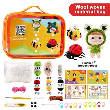 Hæklesæt for begyndere Hæklet tøjdyrsæt 06 06