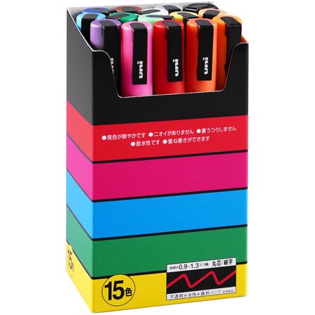 Mitsubishi Pencil Posca PC-3M coffret de 15