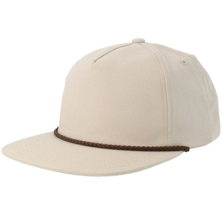 Equip - Beige snapback Keps - Beige Canvas Mid Golfer A-Frame Snapback @ Hatstore