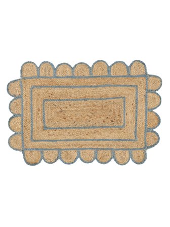 Fußmatte Mia Beige/Blau