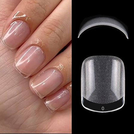 240st/kartong False Nails Tips Gelly Nail Tips FYRKANTIG SHAPE FYRKANTIG