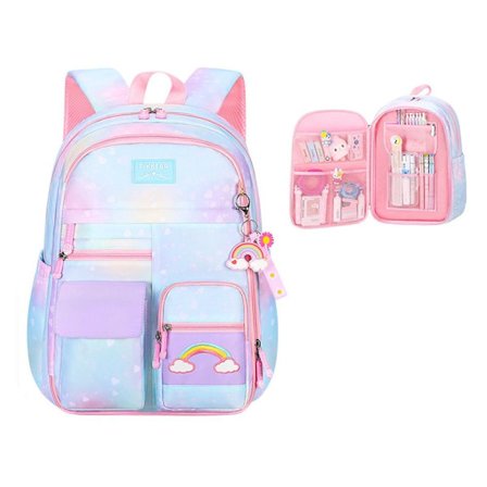 Skolesekker Studenter ryggsekk BLÅ L L